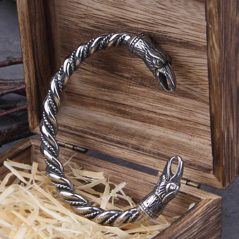 Hrafnbróðir - Viking Raven Arm Ring