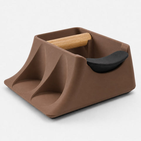The Hub 3-in-1 Espresso Knock Box, Tamping Station & Tamper Holder