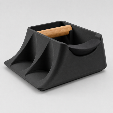 The Hub 3-in-1 Espresso Knock Box, Tamping Station & Tamper Holder
