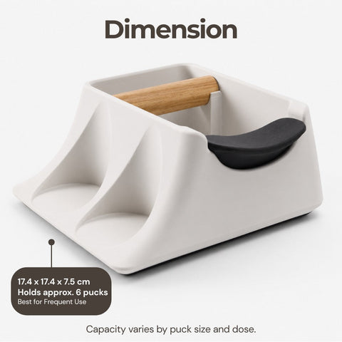 The Hub 3-in-1 Espresso Knock Box, Tamping Station & Tamper Holder