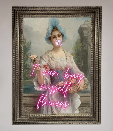 I Can Buy Myself Flowers Framed Print
