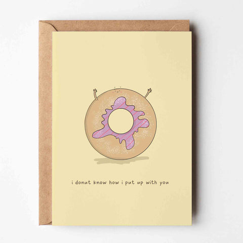 I Donut Know – Funny Love | Greeting Card