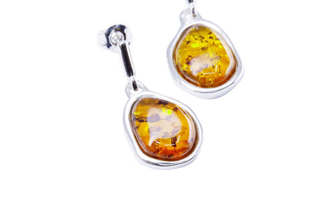 Amber ELEMENTS Tropfenohrringe
