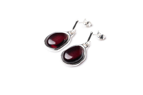Cherry Amber ELEMENTS Tropfenohrringe