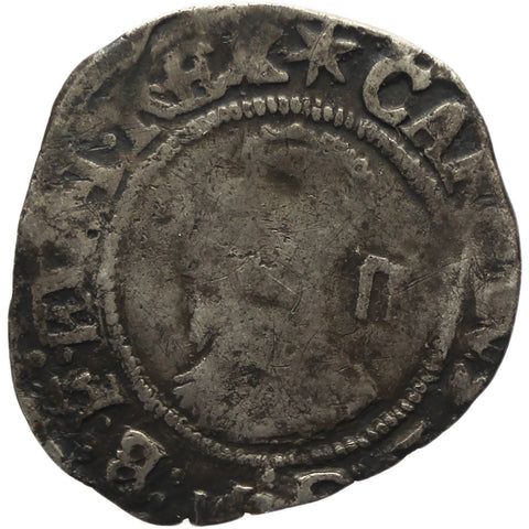 1640 – 1641 Half Groat Charles I of England Coin Hammered Silver Tower mint Mintmark Star