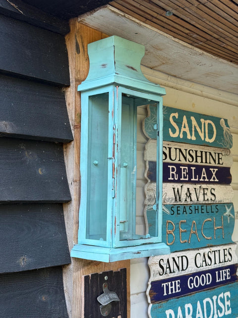 Reedham ~ Verdigris Wall Lantern Sconce Light