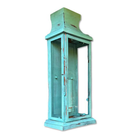 Reedham ~ Verdigris Wall Lantern Sconce Light