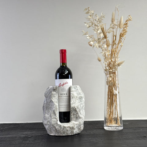 Marble Stone Solid Handcrafted Wine Bottle Holder