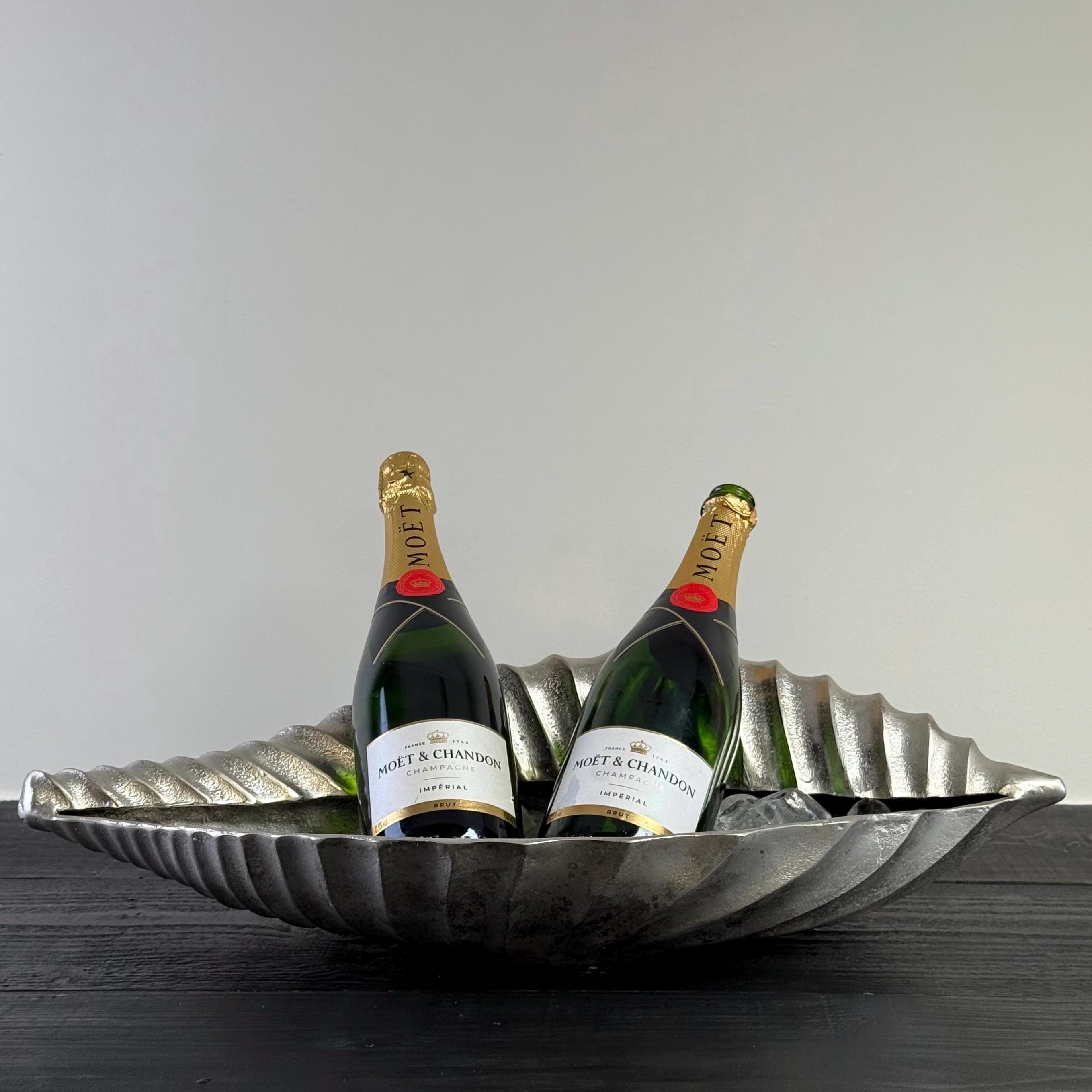 Clamshell Cast Clamshell Solid Cast Champagne Ice Bucket - Wine Cooler – ZipZappa