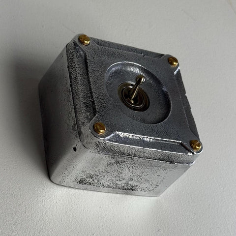 Single Gang Solid Cast Metal Toggle 2 Way Light Switch – Industrial Conduit