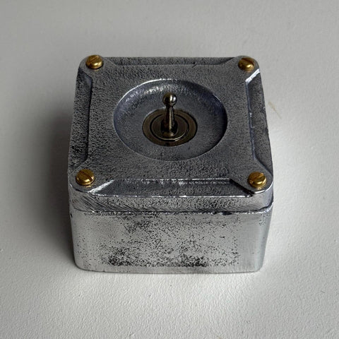 Single Gang Solid Cast Metal Toggle 2 Way Light Switch – Industrial Conduit