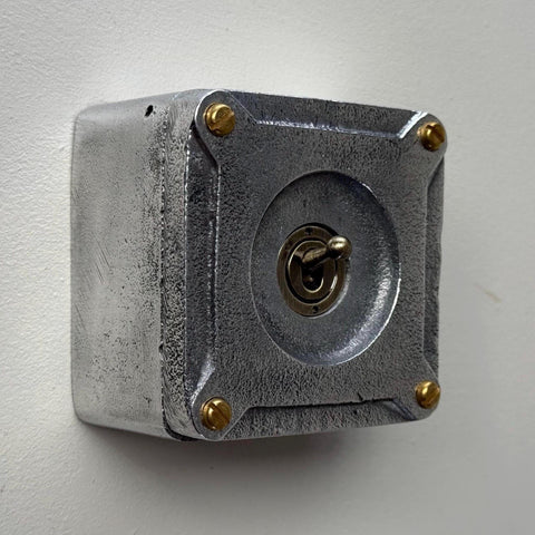 Single Gang Solid Cast Metal Toggle 2 Way Light Switch – Industrial Conduit