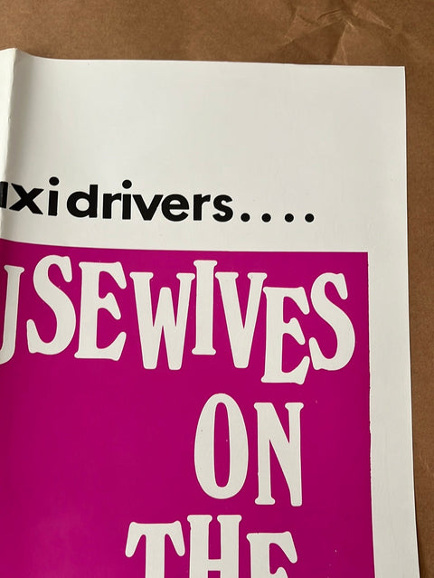 I'm Not Feeling Myself Tonight & Housewives On The Job (1976) Original UK Quad Cinema Poster