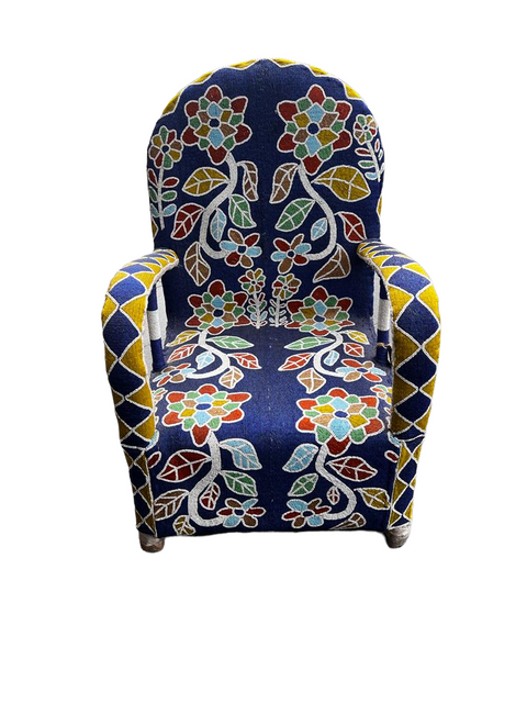 Yoruba Royal Beaded Chair