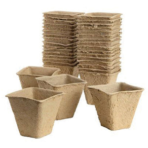 Gro-Sure Quadratische Fasertöpfe (6 cm)
