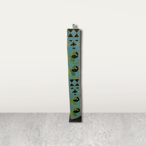 Yoruba Beaded Sash - Nigeria - Lions (03)