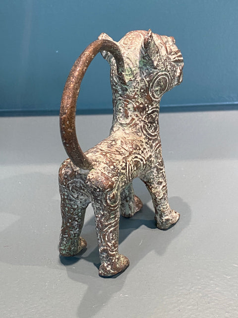 Sculpture de léopard du Bénin - Bronze (56.08)