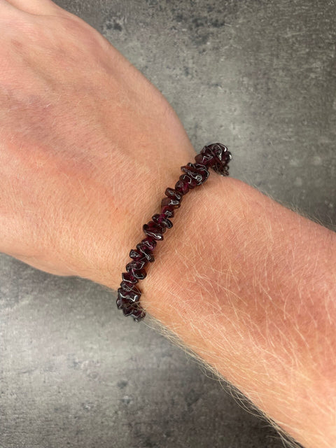 Rubin-Granat – Splitterarmband