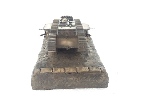 World War One Mark IV Male Tank Cold Cast Bronze Statue