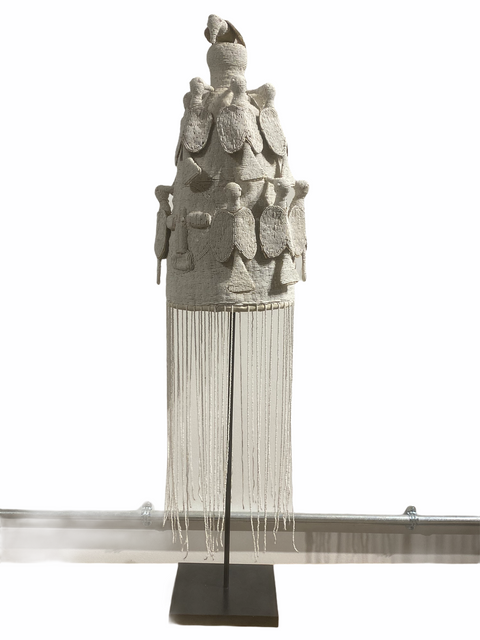 Yoruba Royal Crown - White