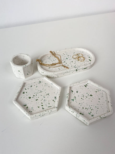 4 Piece Trinket Set - Terrazzo