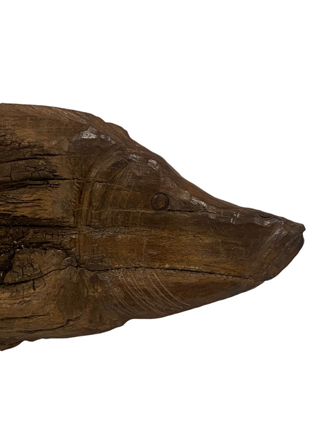 Driftwood Hand Carved Fish - (13.5) Large