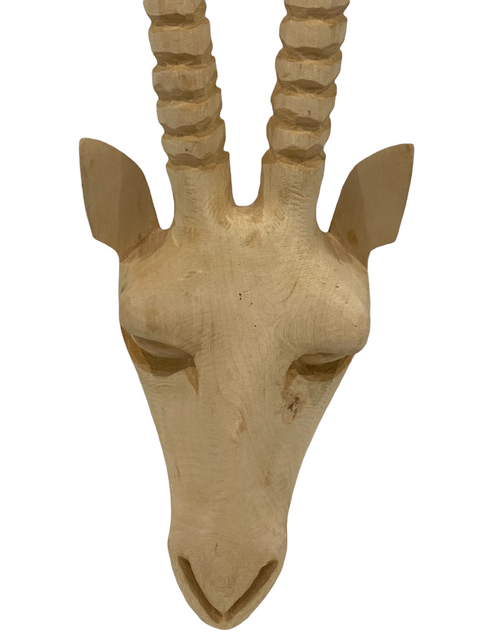 Swazi-handgeschnitzter Hirschkopf - (43) Groß