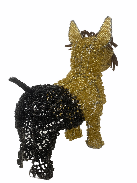 Yorkshire Terrier - Sculpture en perles
