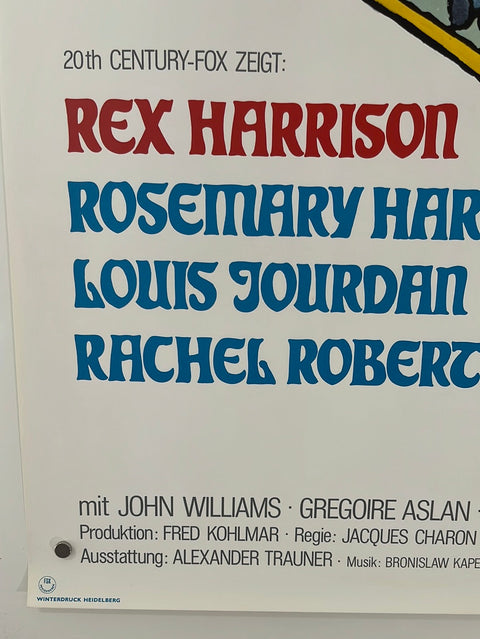 A Flea In Her Ear (1968) Ein Floh Im Ohr Original German A1 Cinema Poster