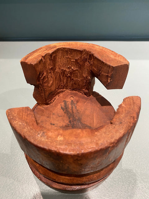 Yoruba hand carved stool - (07)