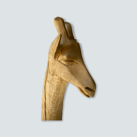 Swazi Giraffe-head sculptures - wood - S