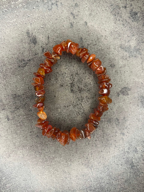 Karneol - Edelstein-Splitterarmband