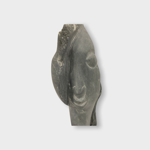 Stone head sculpture by Rizimu Chiwawa Zimbabwe (3116)