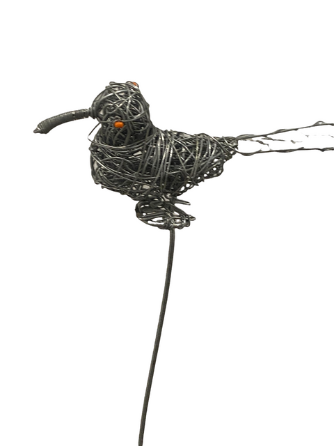 African Beaded Wire Garden Birds - (17.5)
