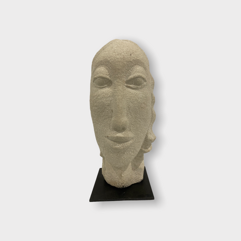 Steinkopfskulptur von Rizimu Chiwawa Simbabwe (3103)