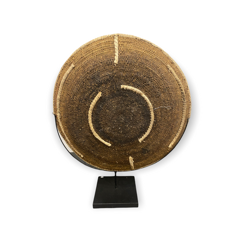 Vintage Makenge Basket (13) - Zambia (on stand)