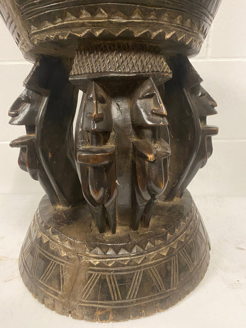 Tabouret Baoulé - Sculpté à la main - Côte d'Ivoire (85.2)