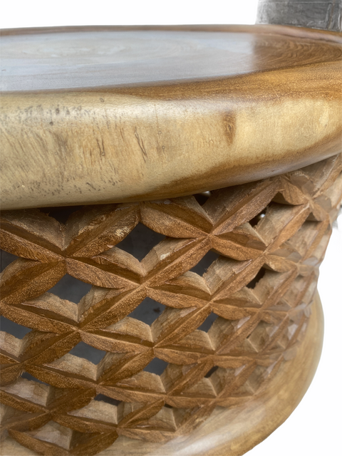 Table Bamileke - 78cm - Naturel - Grande