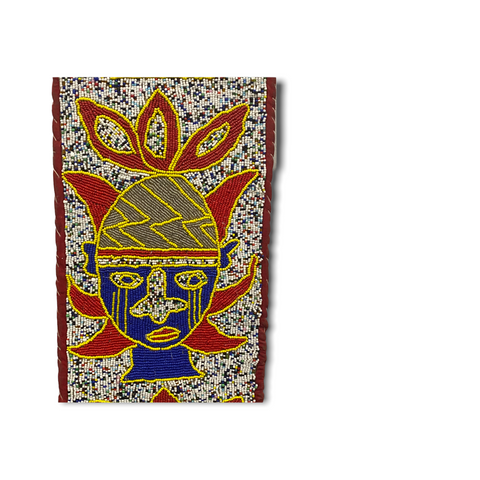 Yoruba-Perlenschärpe - Nigeria - Blume (05)