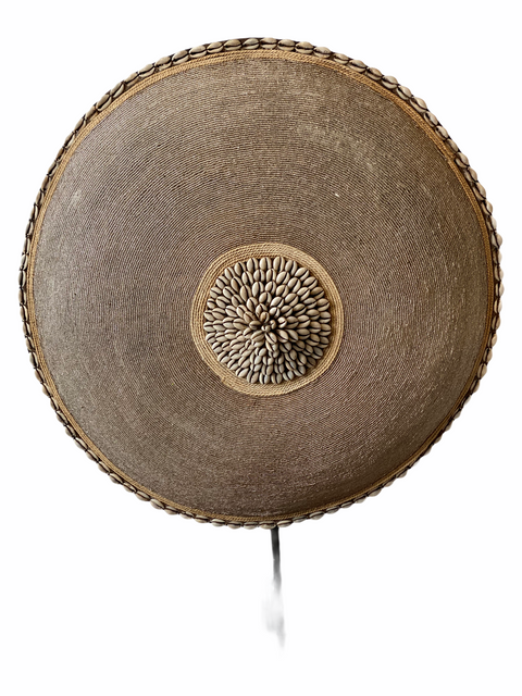 Cameroon Beaded Shield - L - 55cm - Gold