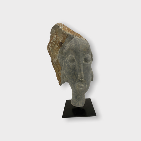Steinkopfskulptur von Rizimu Chiwawa Simbabwe (3111)