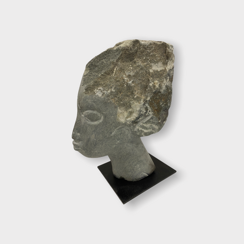 Steinkopfskulptur von Rizimu Chiwawa Simbabwe (3010)