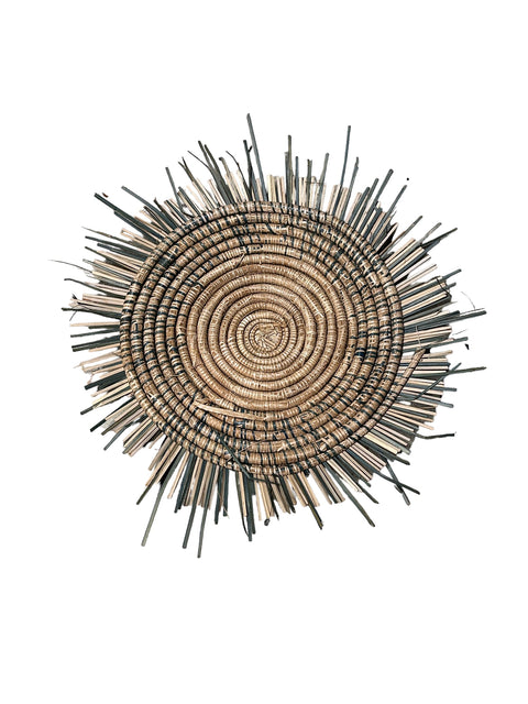 Malawi Sun Wall basket - blue 55cm