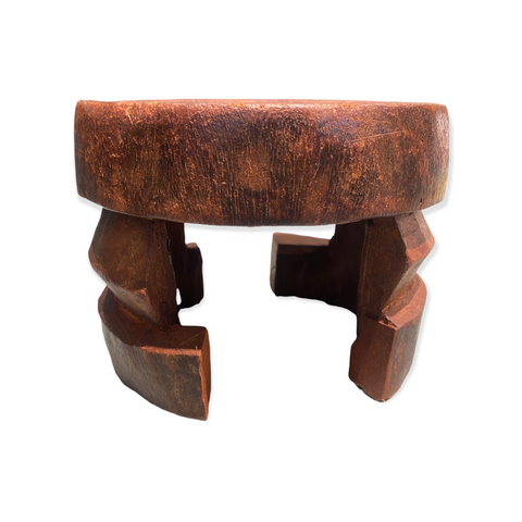 Yoruba-handgeschnitzter Hocker - (07)