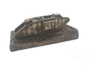 World War One Mark IV Male Tank Cold Cast Bronze Statue