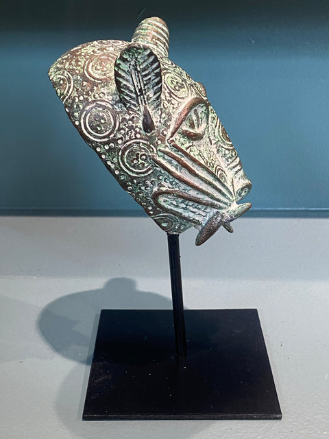 Léopard du Bénin en bronze - Sculpture (7.05)