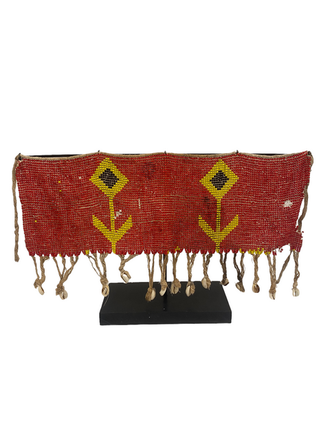 Perlenbesetzter Chad-Rock - Vintage (59,2) Rot