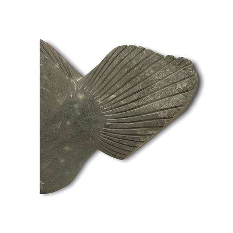 Sculpture de poisson en pierre - Zimbabwe (35.2)
