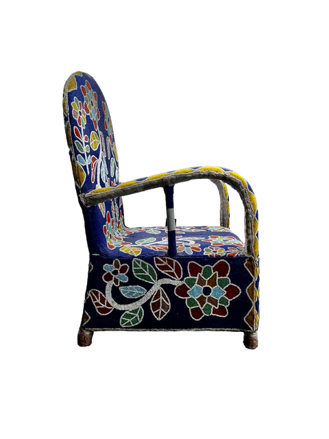 Yoruba Royal Beaded Chair