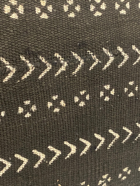Mud Cloth Handwoven cushion - (184.14) Black